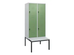 Dubbeldekse dekenkist,HxBxD 1950x800x815mm,2x2vak.,vak B 400mm