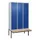 locker met bank,HxBxD 2120x1200x815mm,3vak,vak B 400mm,draaigrendel