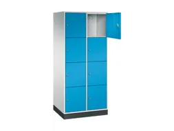 grootvolume-lockersysteem,RAL 7035/RAL 5012,HxBxD 1950x820x600mm