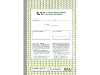 Rtt Enreg.du Temps D E Travail 50D A. - 1