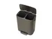Afvalbak Bo Pedaalemmer 2x30 Liter Grijs