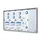Vergrendelbaar notitiebord Indoor Slim 10xA4 met Schuifdeuren Zilver