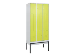 Z-garderobekast,HxBxD 2120x900x500mm,vak B 150/300mm,cil.-slot - 1