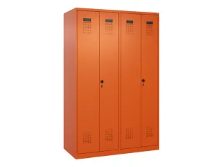 locker voor scheiding van kleding,HxBxD 1850x1200x500mm,4vak - 2