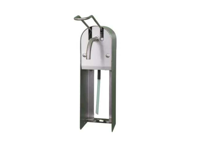 zeep-/ontsmettingsmiddeldispenser,HxB 325x97mm,v. 1l,RVS