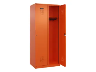 locker,HxBxD 1850x800x500mm,2vak,vak B 400mm,cil.-slot,staand op vloer - 2