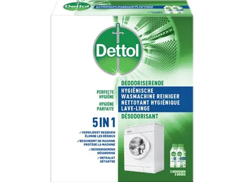 Dettol 5 in 1 Wasmachine Reiniger 2x 250ml