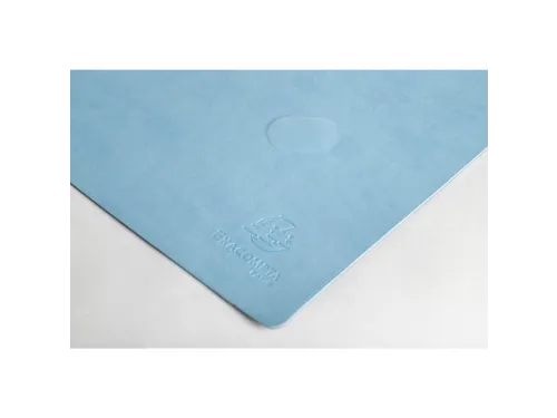 Onderlegger PU 35x60 donkerblw/lichtblw