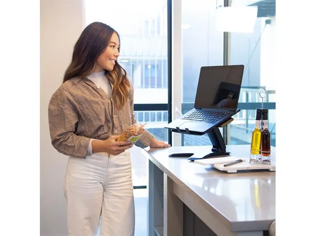 Laptopstandaard in Hoogte verstelbaar Neo-Flex Zwart