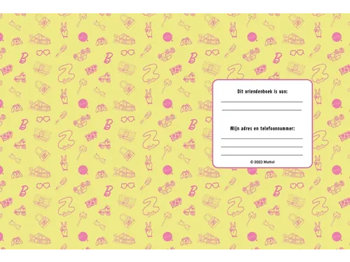 Vriendenboek Interstat Barbie