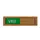 Premium Schuifbord Houtlook Vrij Bezet Groen Rood 150x40mm