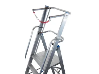 verrijdbare treden-platformladder eenzijdig 9treden stand H 2 1m - 5