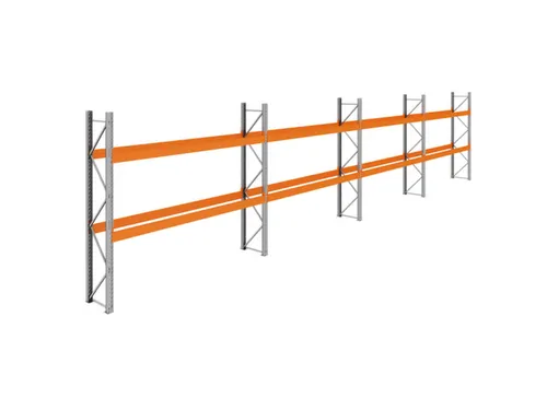 palletstelling,basis+3xaanbouw,HxBxD 3360x14900x750mm,vakl. 3400kg