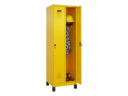 locker,HxBxD 1950x600x500mm,2vak,vak B 300mm,draaigrendel,voeten