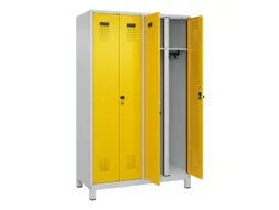 locker voor scheiding van kleding,HxBxD 1950x1200x500mm,4vak