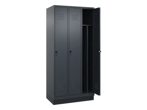 locker voor scheiding van kleding,HxBxD 1950x900x500mm,3vak