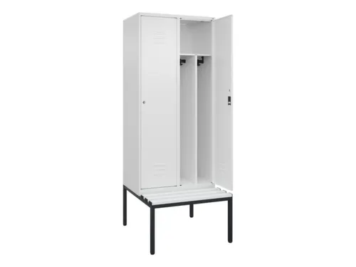 locker voor scheiding van kleding,HxBxD 2120x800x815mm,2vak