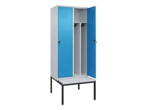 locker voor scheiding van kleding,HxBxD 2120x800x815mm,2vak