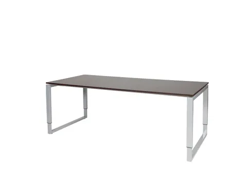 Domino Plus Bureau Hoogte Verstelbaar 2000x900mm Logan Eiken Alu