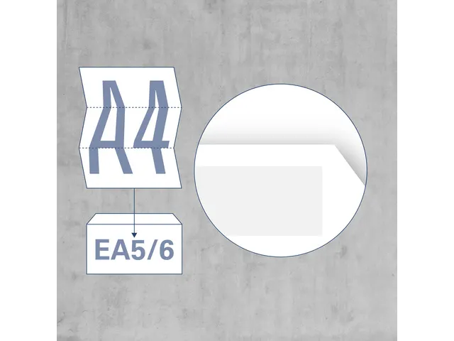 Dienstenvelop Venster Rechts Raadhuis 110x220mm Dl (ea5/6) Wit Gegomd