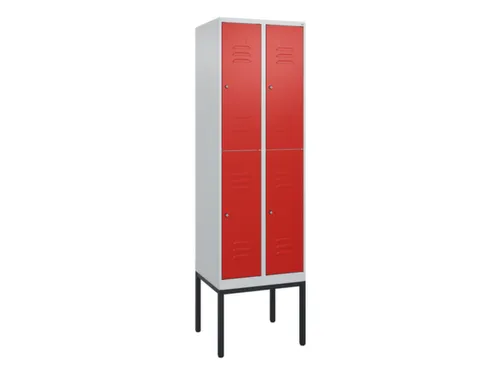 dubbeldekse locker,HxBxD 2120x600x500mm,2x2vak.,vak B 300mm