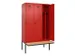locker met bank,voor scheiding van kleding,HxBxD 2120x1200x815mm,3vak
