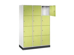 grootvolume-lockersysteem,HxBxD 1950x1220x500mm,3x4vakken,cil.-slot