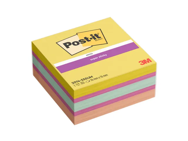 Memoblok Post-it 2014 SS kubus Summer Sorbet