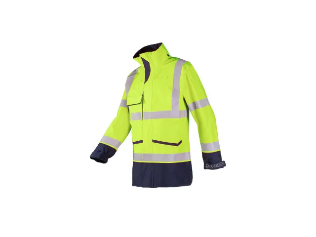 Sioen Falcon 7229A2ET2 hi-vis parka, geel/marineblauw, maat L, per stu