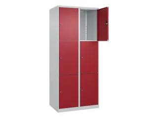 lockerkast,HxBxD 1850x800x500mm,2x3vakken,vak B 400mm,cil.-slot - 1