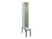 locker met bank,voor scheiding van kleding,HxBxD 2120x300x815mm,1vak