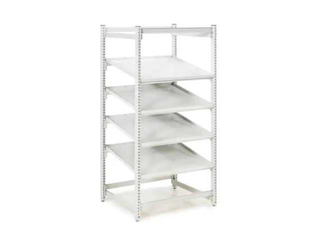 ESD-Kanban-stelling,grondveld,HxBxD 1860x933x805mm,veldl. 700kg