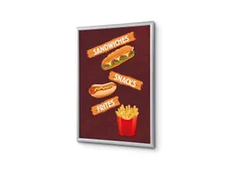 Kliklijst A1 complete set met print "Sandwiches Snacks Frites"