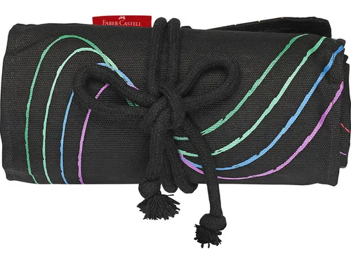 Kleurpotlood Faber-Castell Black Edition 72 stuks in roletui zwart