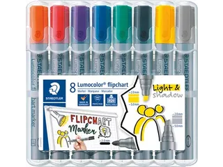 merkstift Lumocolor Flipchart 8 stuks - 2