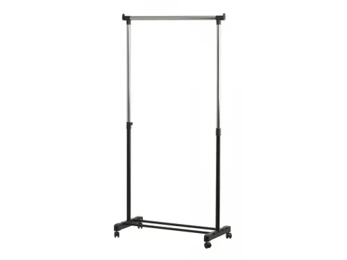 Kledingrek Enkel zwart chroom