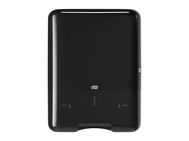Tork 553008 H3 C-vouw en Z-vouw Handdoek Dispenser Elevation Zwart