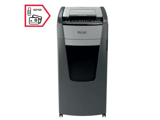 Optimum Auto+ 750M papiervernietiger microsnippers P5 zwart
