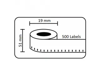 Dymo Compatible Label 11355 S0722550 Verwijderbaar 19x51mm - 1
