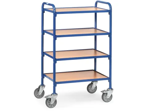 Bijzetwagens 32930 4 Etages Hout 250kg 630x470mm Ral5007