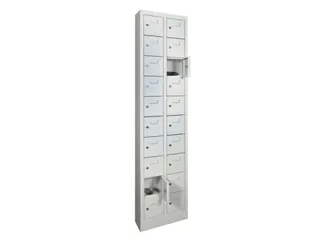 lockerkast,HxBxD 1950x460x200mm,2x10vakken,cil.-slot,sokkel - 1