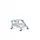 bordestrap,verrijdbaar,bordes H 0,6m,3treden,45° helling,aluminium