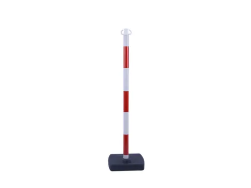 set kettingstaanders,4xpalen,4xvoet,4xketting,paal HxØ 930x40mm