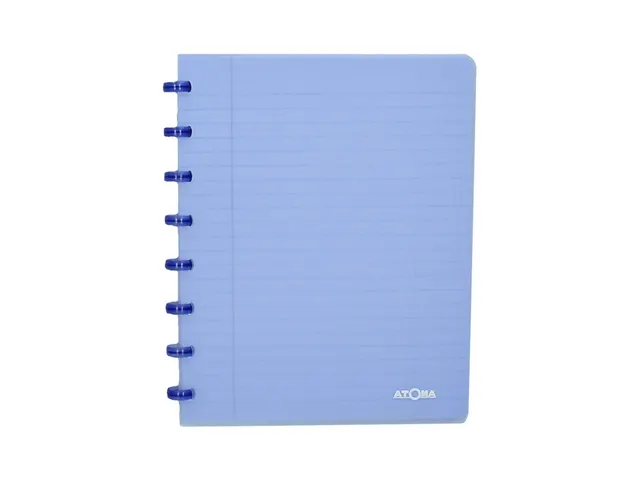 Schrift Atoma A5 blanco 144blz 90gr PP transparant assorti