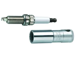 D 55 Bougie-inzetstuk met borgveer 3/8 inch 14mm - 1