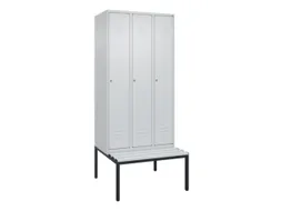 locker voor scheiding van kleding,HxBxD 2120x900x815mm,3vak