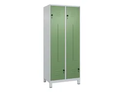 Z-garderobekast,HxBxD 1950x800x500mm,vak B 200/400mm,draaigrendel