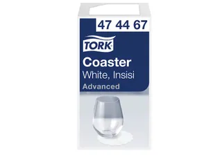 Tork 474467 Onderzetter Advanced 8-laags wit Ø9cm met incisie - 1