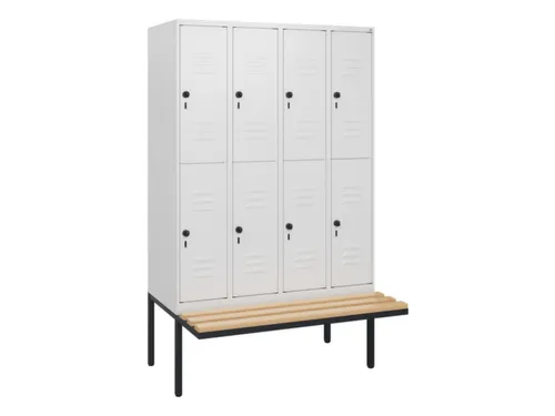 Dubbeldekse dekenkist,HxBxD 1950x1200x815mm,4x2vak.,vak B 300mm