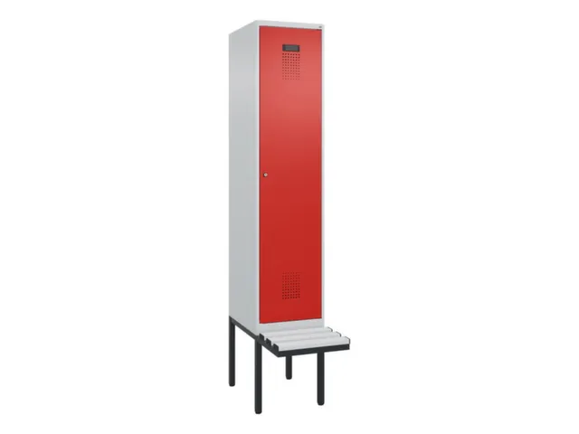 armoire vestiaire avec banc noir et blanc,HxlxP 2120x400x815mm